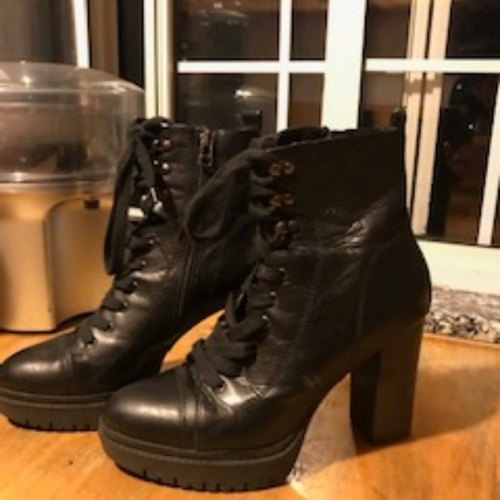 Janet Sport Leather Platform Boots